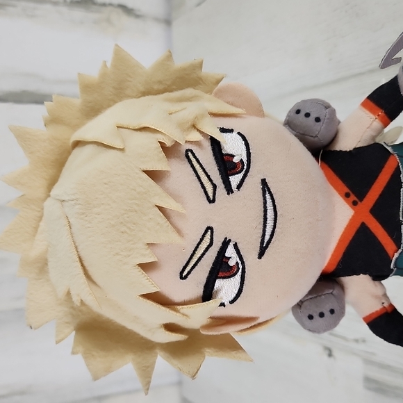 My Hero Academia Katsuki Bakugo plush character 8" with hanger on head - Picture 3 of 7